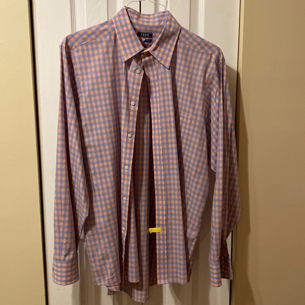 ❤️❤️IZOD Dress shirt 16-16.5/35/34 Size L. Freshly dry cleaned - excellent…